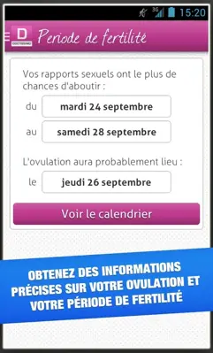 Ovulation android App screenshot 7